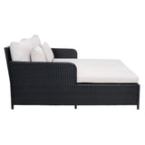 SAFAVIEH Outdoor Taniyah Wicker Daybed with Pillow & Cushions - 53W x 28D x 62H