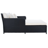 SAFAVIEH Outdoor Taniyah Wicker Daybed with Pillow & Cushions - 53W x 28D x 62H