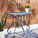 SAFAVIEH Outdoor Tatyanna Annalise Iron Accent Table - 36Wx19Dx29H