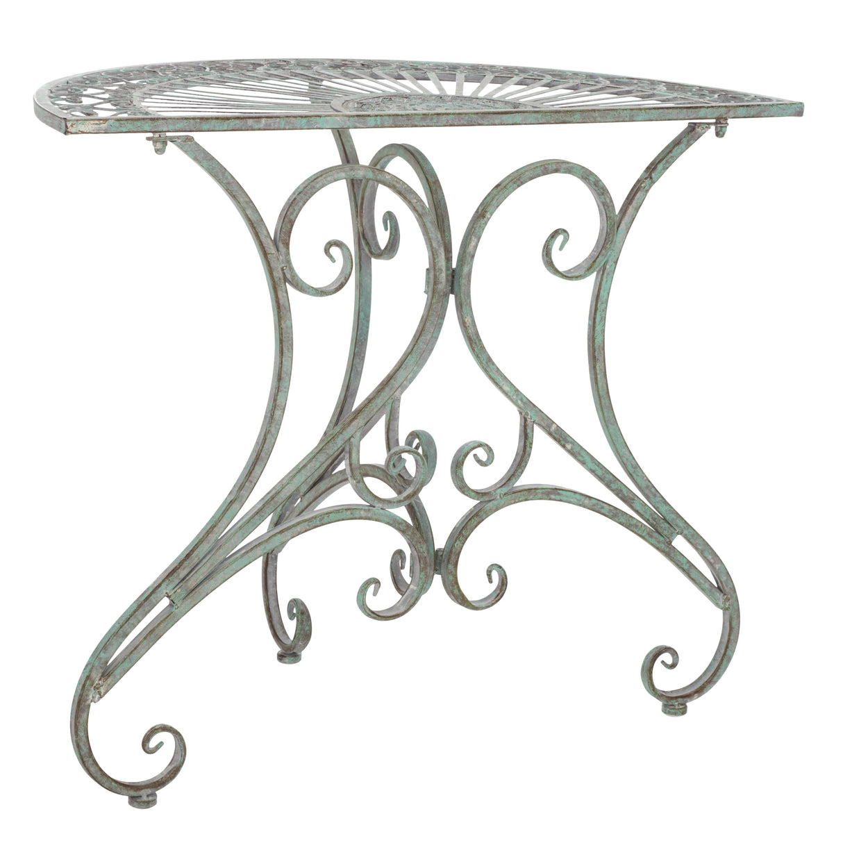 SAFAVIEH Outdoor Tatyanna Annalise Iron Accent Table - 36Wx19Dx29H