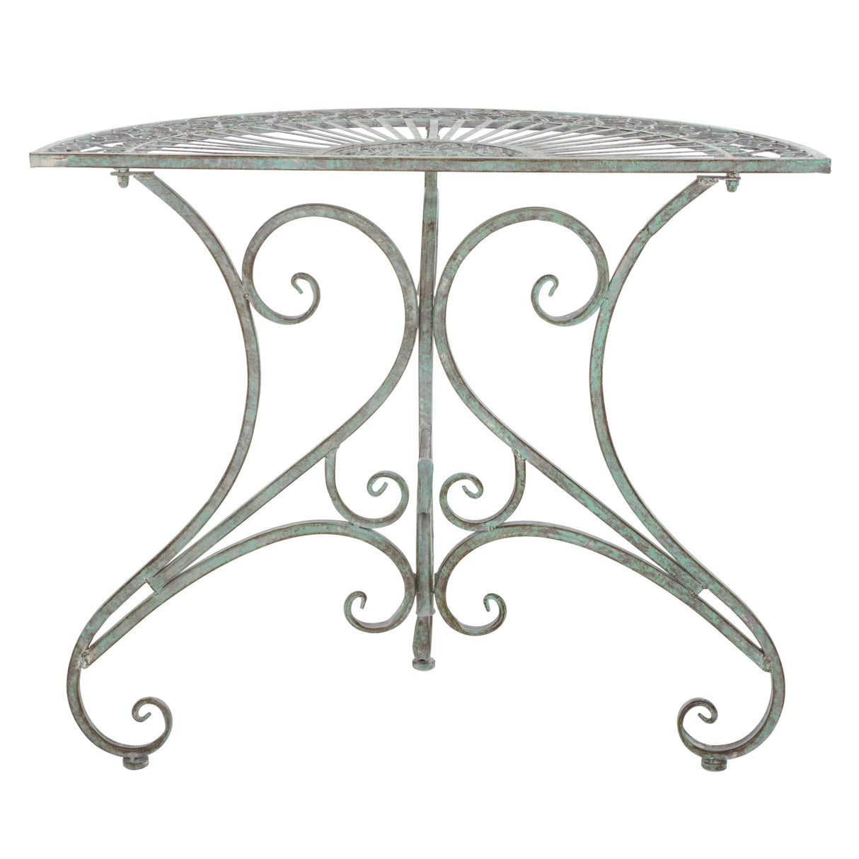 SAFAVIEH Outdoor Tatyanna Annalise Iron Accent Table - 36Wx19Dx29H