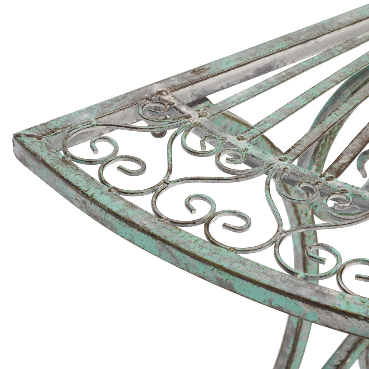 SAFAVIEH Outdoor Tatyanna Annalise Iron Accent Table - 36Wx19Dx29H