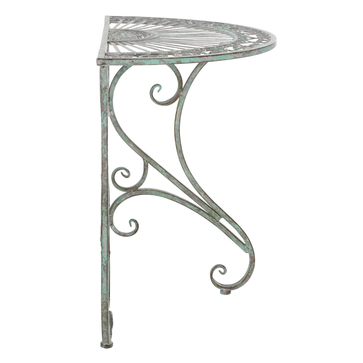 SAFAVIEH Outdoor Tatyanna Annalise Iron Accent Table - 36Wx19Dx29H