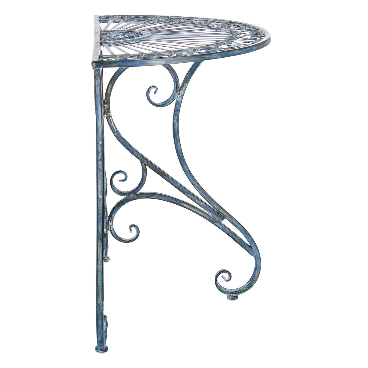 SAFAVIEH Outdoor Tatyanna Annalise Iron Accent Table - 36Wx19Dx29H