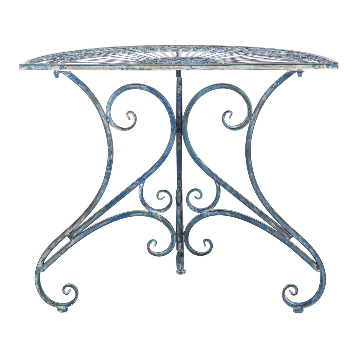 SAFAVIEH Outdoor Tatyanna Annalise Iron Accent Table - 36Wx19Dx29H