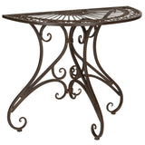 SAFAVIEH Outdoor Tatyanna Annalise Iron Accent Table - 36Wx19Dx29H