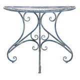 SAFAVIEH Outdoor Tatyanna Annalise Iron Accent Table - 36Wx19Dx29H