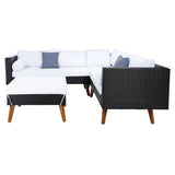 SAFAVIEH Outdoor Ulyana Outdoor Sectional Set - 54W x 26D x 28H