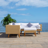 SAFAVIEH Outdoor Ulyana Outdoor Sectional Set - 54W x 26D x 28H