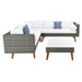 SAFAVIEH Outdoor Ulyana Outdoor Sectional Set - 54W x 26D x 28H