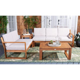 SAFAVIEH Outdoor Undis 4-Piece Outdoor Set - 30W x 28D x 49H