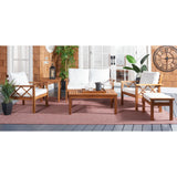 SAFAVIEH Outdoor Unnur 6-Piece Outdoor Set - 344W x 30D x 28H