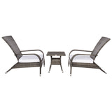 SAFAVIEH Outdoor Urmila 3-Piece Lounge Set - 36Wx34Dx34H