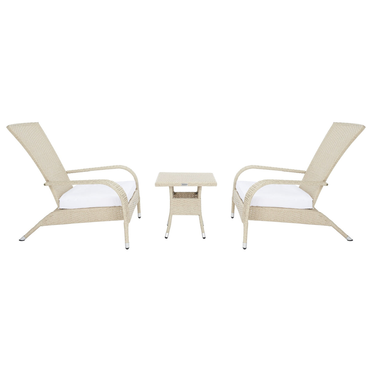 SAFAVIEH Outdoor Urmila 3-Piece Lounge Set - 36Wx34Dx34H