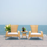 SAFAVIEH Outdoor Urmila 3-Piece Lounge Set - 36Wx34Dx34H