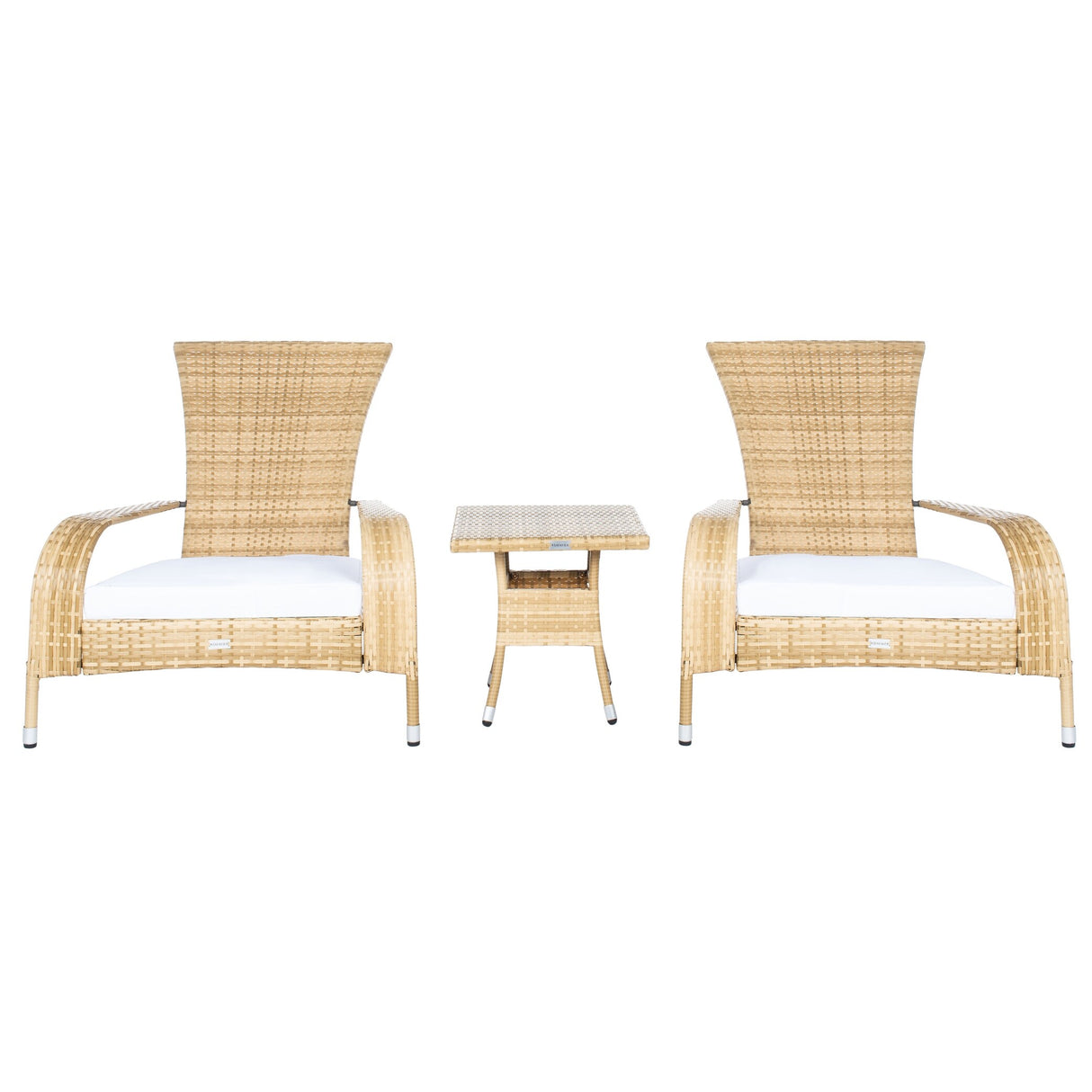 SAFAVIEH Outdoor Urmila 3-Piece Lounge Set - 36Wx34Dx34H