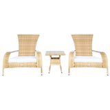 SAFAVIEH Outdoor Urmila 3-Piece Lounge Set - 36Wx34Dx34H