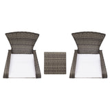 SAFAVIEH Outdoor Urmila 3-Piece Lounge Set - 36Wx34Dx34H