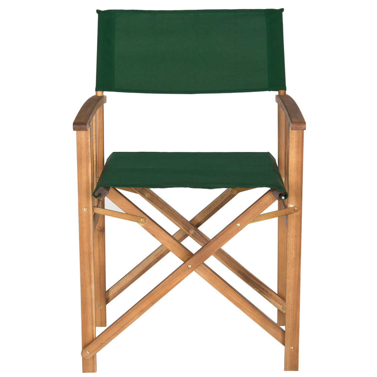 SAFAVIEH Outdoor Vaira Acacia Wood Director Chair (Set of 2) - 22W x 34D x 21H