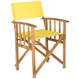 SAFAVIEH Outdoor Vaira Acacia Wood Director Chair (Set of 2) - 22W x 34D x 21H