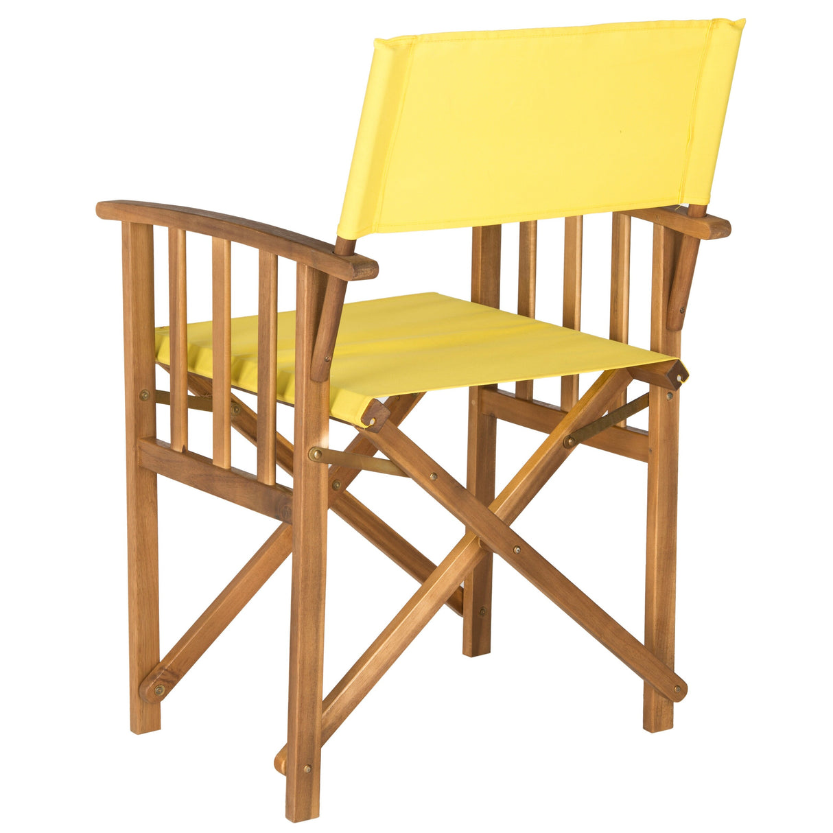 SAFAVIEH Outdoor Vaira Acacia Wood Director Chair (Set of 2) - 22W x 34D x 21H