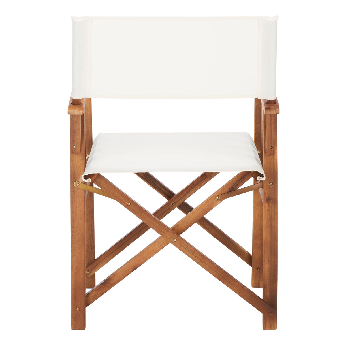 SAFAVIEH Outdoor Vaira Acacia Wood Director Chair (Set of 2) - 22W x 34D x 21H