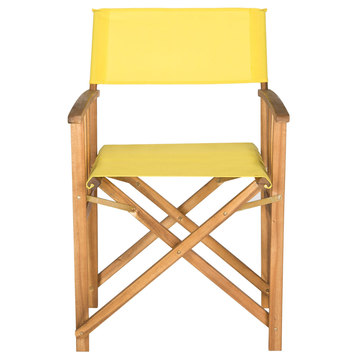 SAFAVIEH Outdoor Vaira Acacia Wood Director Chair (Set of 2) - 22W x 34D x 21H