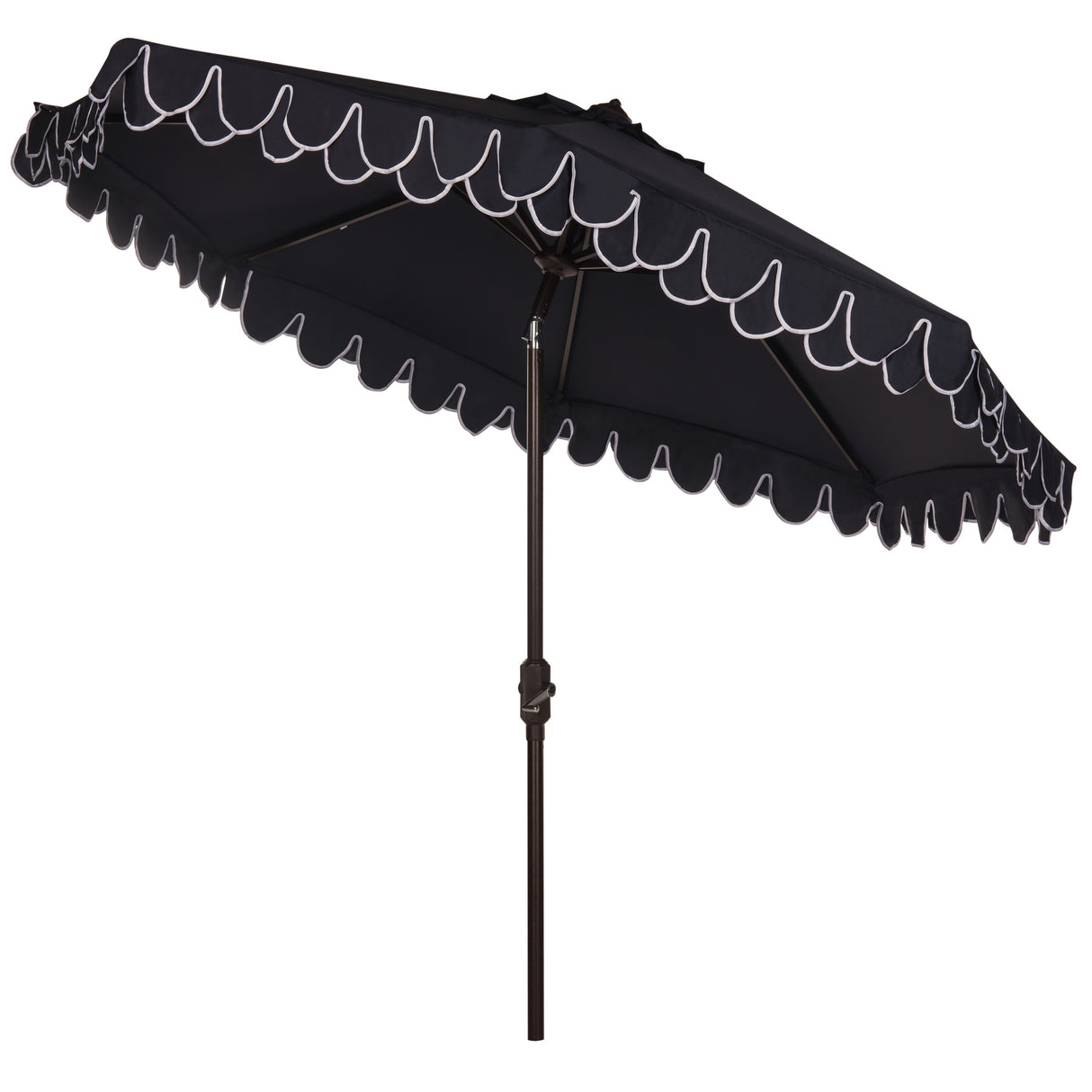 SAFAVIEH Outdoor Vilborg Valance 11Ft Round Umbrella