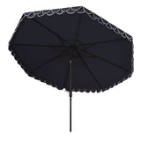 SAFAVIEH Outdoor Vilborg Valance 11Ft Round Umbrella