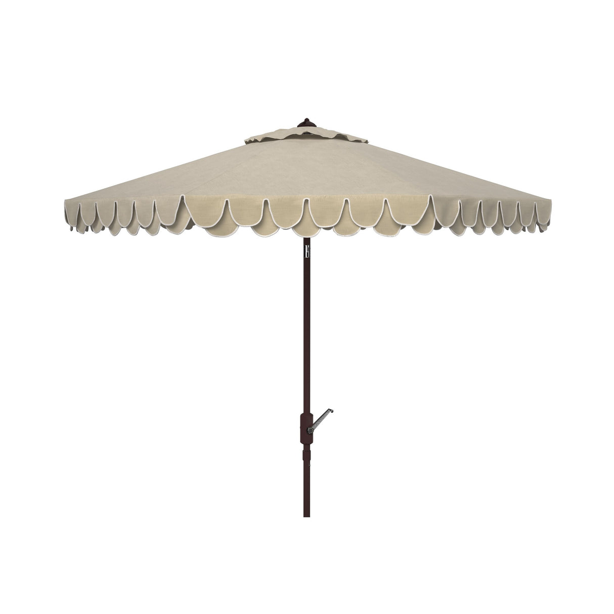 SAFAVIEH Outdoor Vilborg Valance 11Ft Round Umbrella