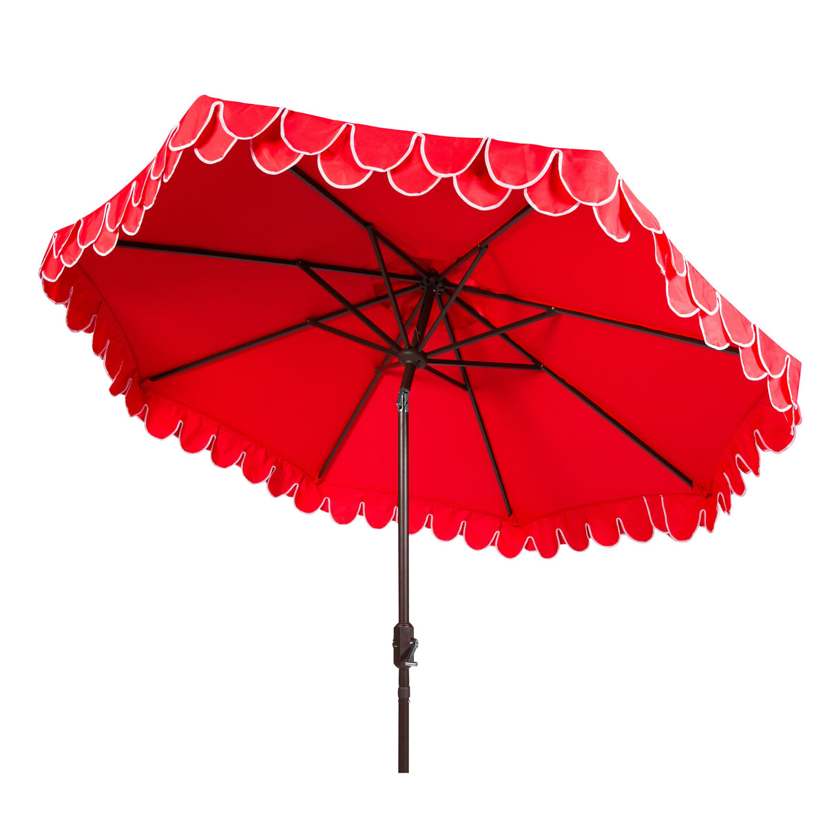 SAFAVIEH Outdoor Vilborg Valance 11Ft Round Umbrella