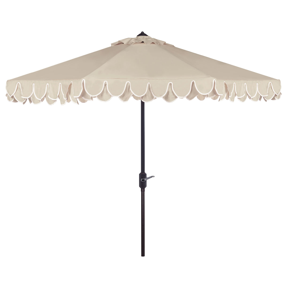 SAFAVIEH Outdoor Vilborg Valance 11Ft Round Umbrella