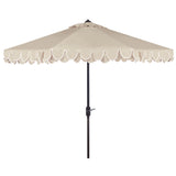 SAFAVIEH Outdoor Vilborg Valance 11Ft Round Umbrella