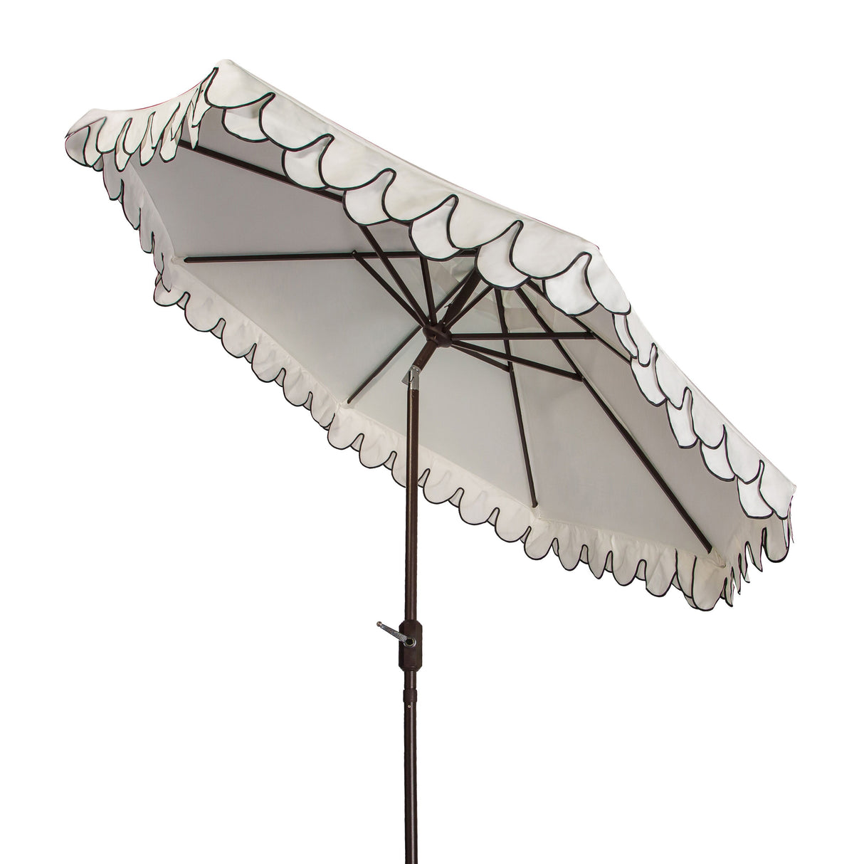 SAFAVIEH Outdoor Vilborg Valance 11Ft Round Umbrella