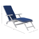 SAFAVIEH Outdoor Ximena Lounge Chair - 22W x 36D x 56H