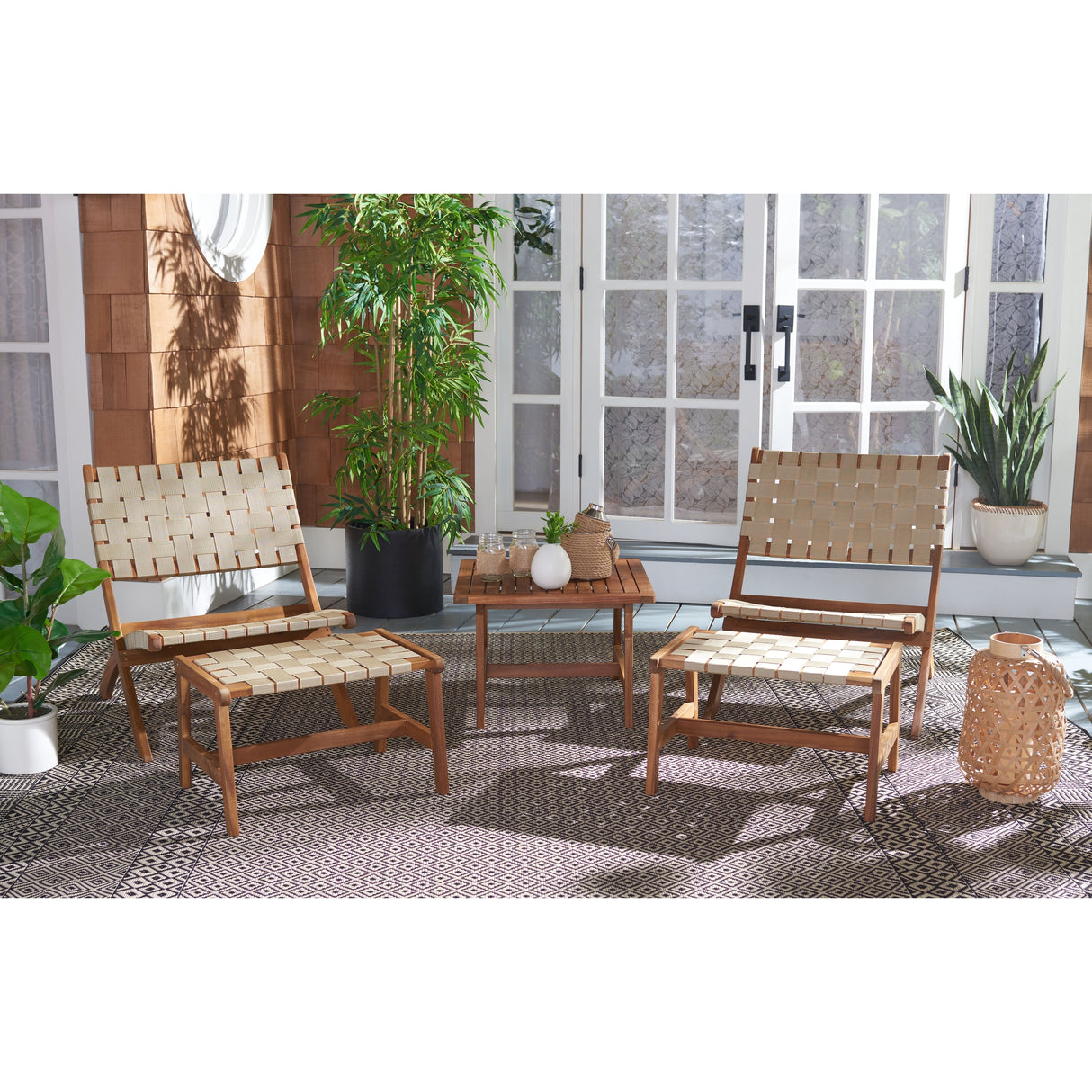 SAFAVIEH Outdoor Zehra Set - 24W x 28D x 31H