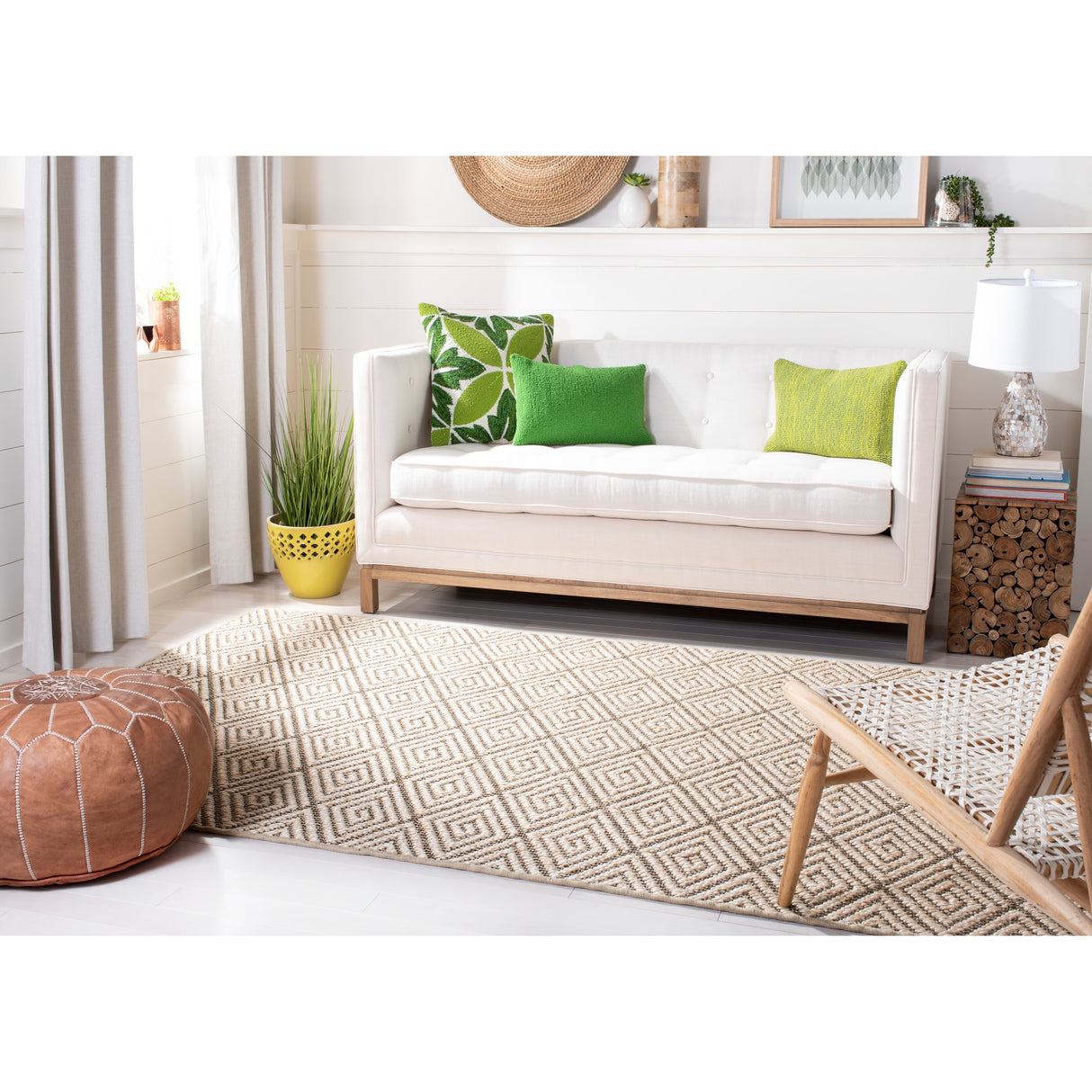 SAFAVIEH Palm Beach Vennie Modern Sisal Rug