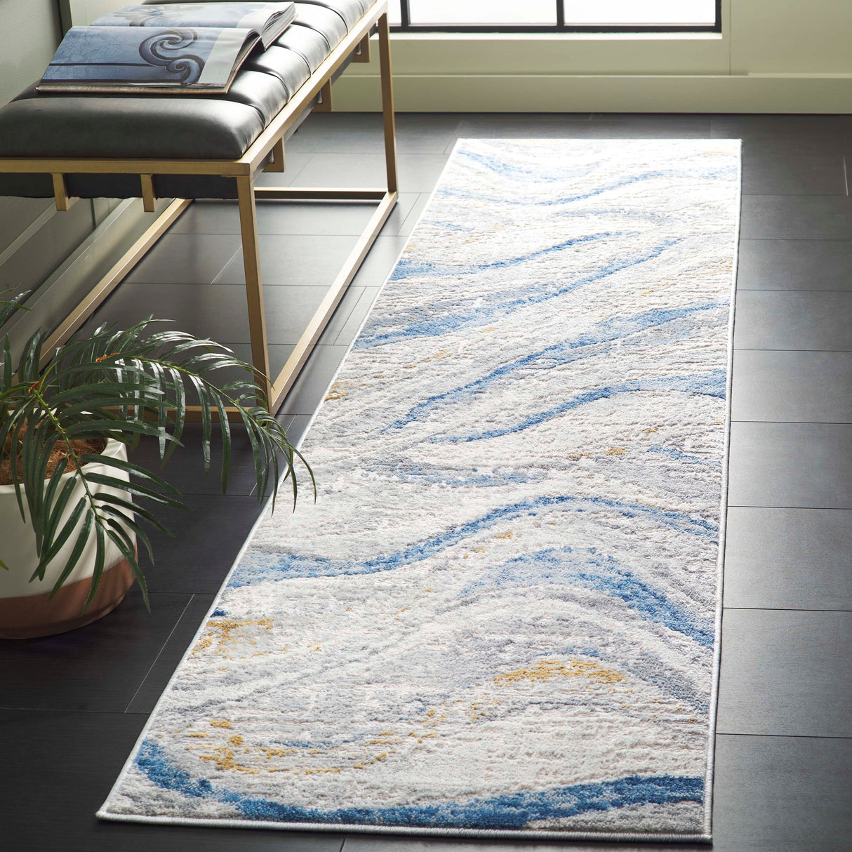 SAFAVIEH Palma Hellen Modern Abstract Rug