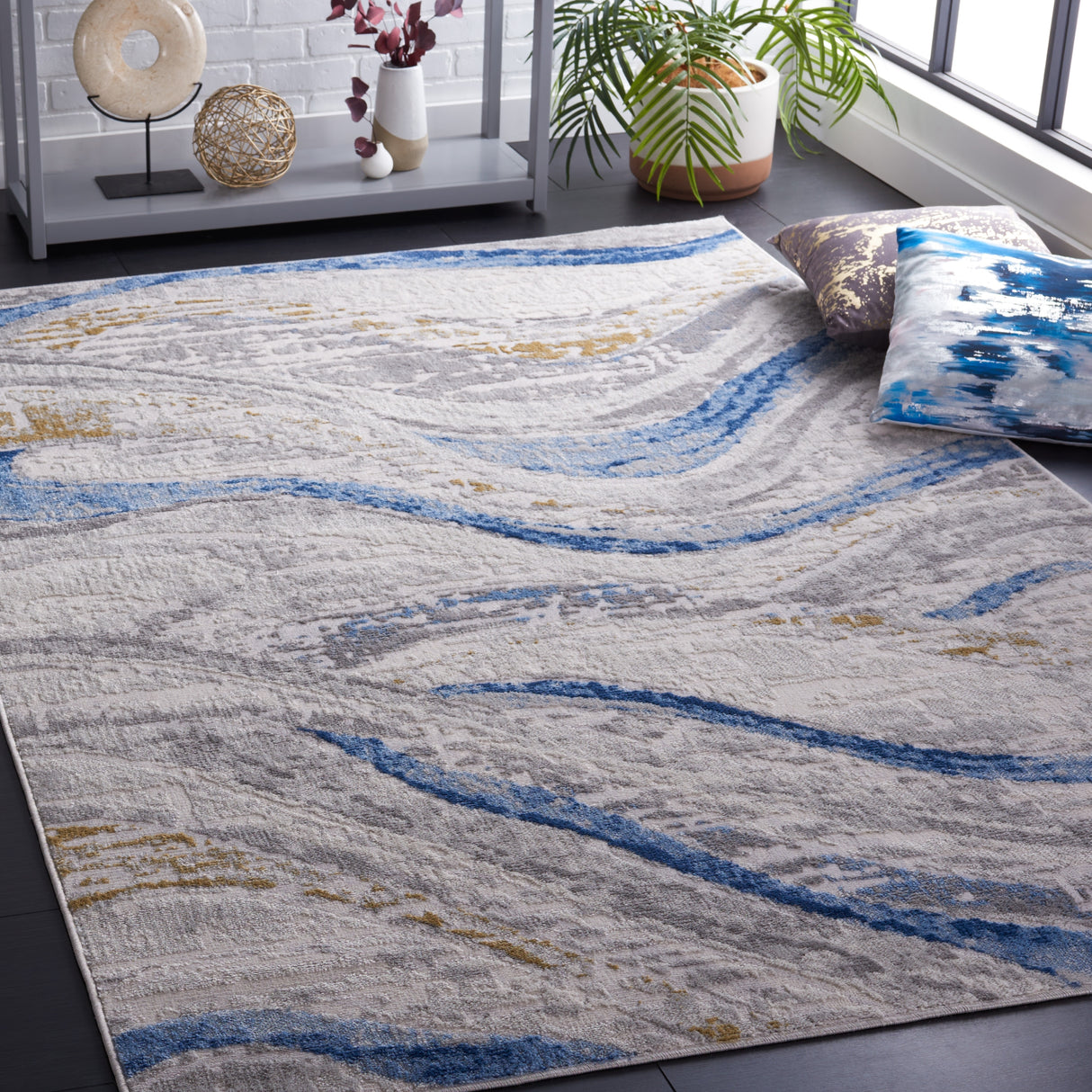 SAFAVIEH Palma Hellen Modern Abstract Rug