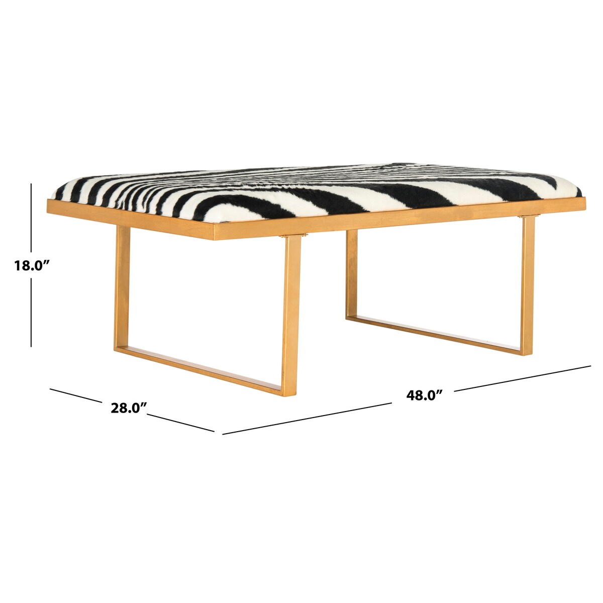 SAFAVIEH Pam Loft Coffee Table - 48" x 28" x 18" - 48Wx28Dx18H