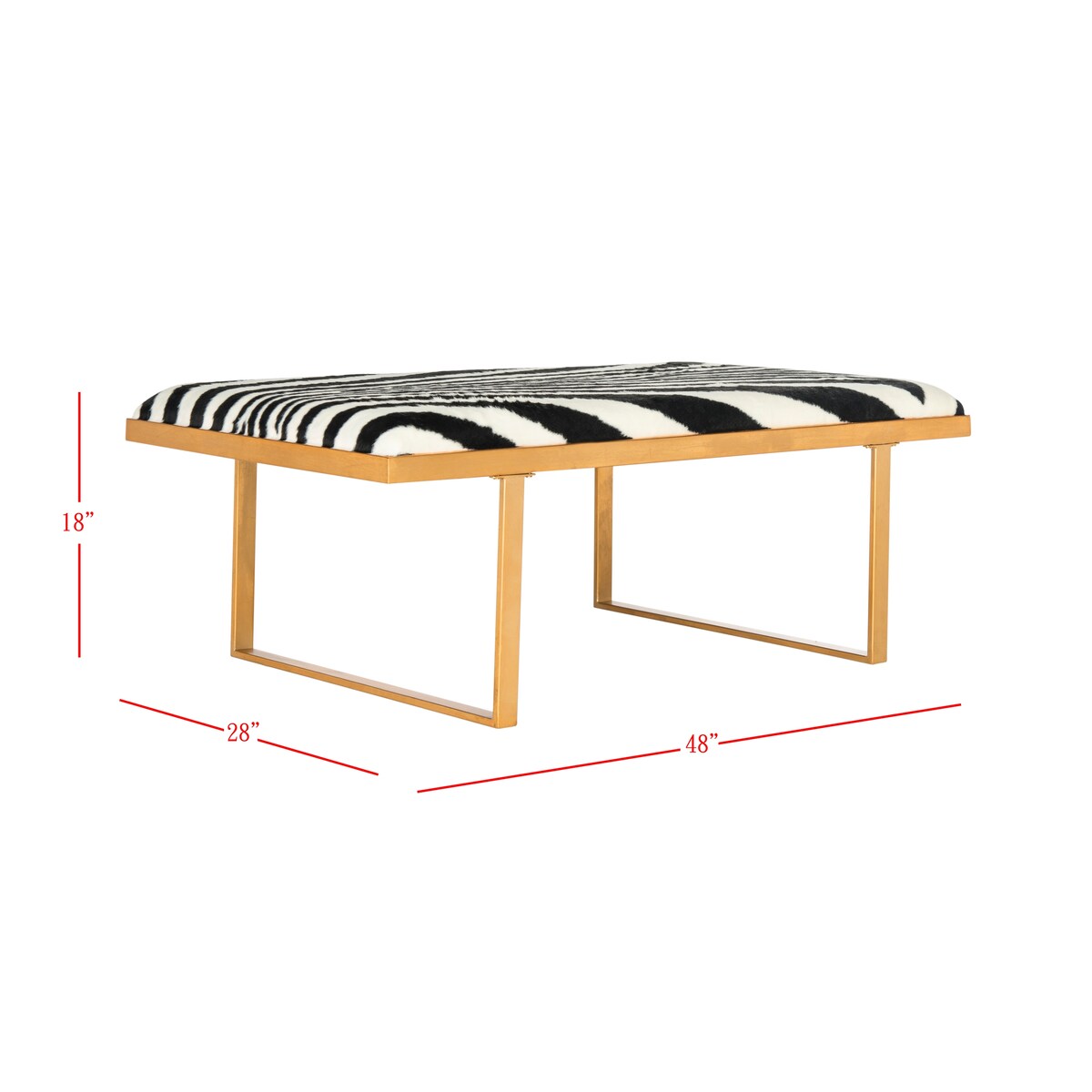 SAFAVIEH Pam Loft Coffee Table - 48" x 28" x 18" - 48Wx28Dx18H