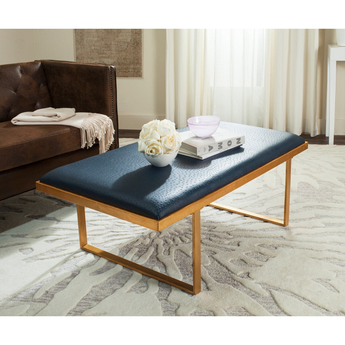 SAFAVIEH Pam Loft Coffee Table - 48" x 28" x 18" - 48Wx28Dx18H