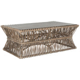 SAFAVIEH Pamala Grey Coffee Table - 43.7" x 26.2" x 15.7" - 44Wx26Dx16H