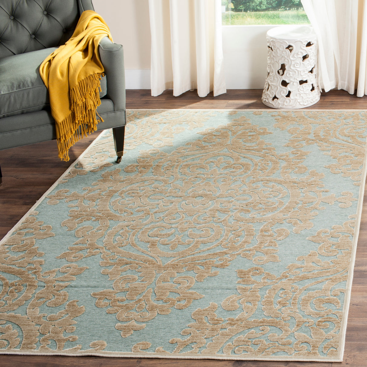 SAFAVIEH Paradise Eilika Watercolor Modern Viscose Rug