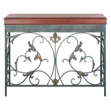 SAFAVIEH Patience Brown Console Table - 42Wx11Dx31H