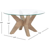 SAFAVIEH Pearly Coffee Table - 32" W x 32" D x 17" H - 32Wx32Dx17H