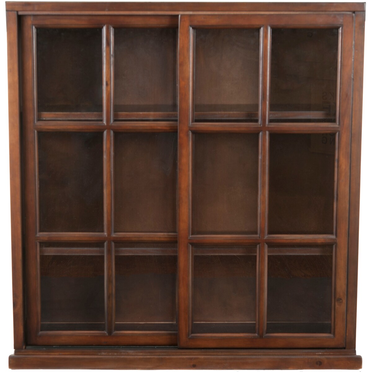 SAFAVIEH Pervin Dark Teak Storage Bookcase - 39" W x 11.4" L x 40.2" H - 39Wx11Dx40H