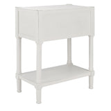 SAFAVIEH Philomene Distressed White 3-Drawer Console Table - 23.5" W x 13" L x 29.5" H - 24Wx13Dx30H