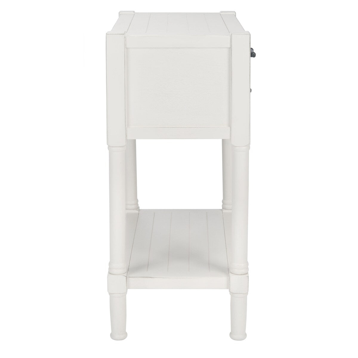 SAFAVIEH Philomene Distressed White 3-Drawer Console Table - 23.5" W x 13" L x 29.5" H - 24Wx13Dx30H