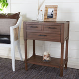 SAFAVIEH Philomene Distressed White 3-Drawer Console Table - 23.5" W x 13" L x 29.5" H - 24Wx13Dx30H